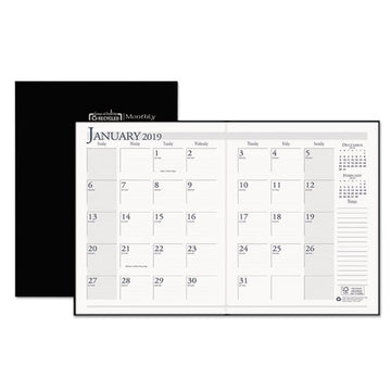 House of Doolittle™ Recycled Ruled 14-month Planner With Stitched Leatherette Cover, 11 X 8.5, Black Cover, 14-month (dec To Jan): 2021 To 2023 freeshipping - TVN Wholesale
